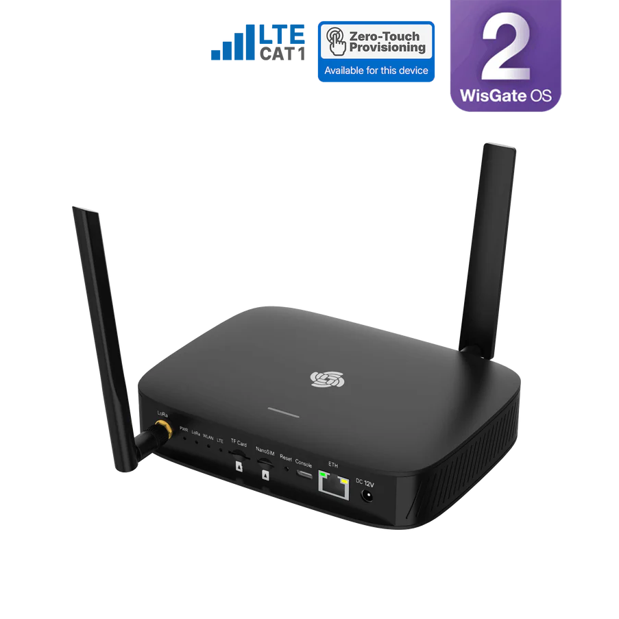 RAK7266 WisGate Soho Lite interior LoRaWAN Gateway with external LTE antenna