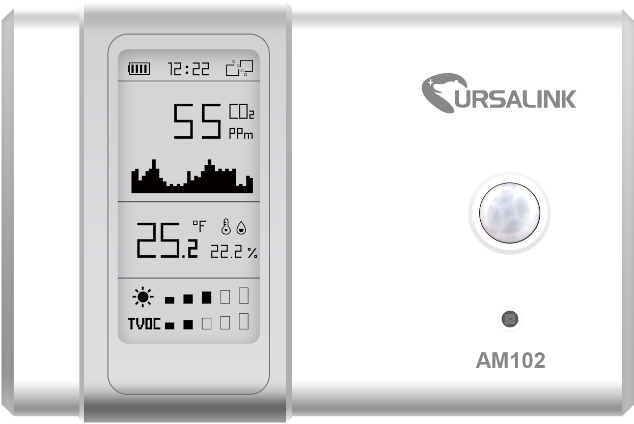 Milesight AM107-868M LoRaWAN interior Ambience Monitoring senzor
