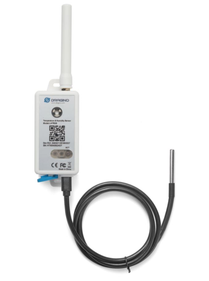 Dragino LHT65S-NE117-EU868 LoRaWAN temperatura si umiditate senzor with External Antenna and TI TMP117A Precision…