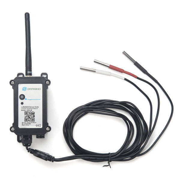 Dragino D23-LB-EU868 LoRaWAN exterior Temperature senzor with 3x DS18B20 Probes